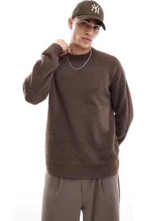Only & Sons Crew neck brushed jumper in