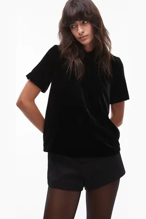 & OTHER STORIES Velvet top with collar in