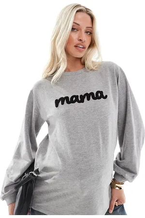 Mama;licious Mamalicious Maternity nursing sweatshirt with applique 