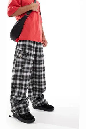 COLLUSION Baggy trousers in shadow check