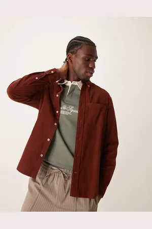 MANGO Classic fit corduroy shirt in