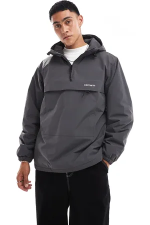 Carhartt Windbreaker 3/4 zip pullover in grey