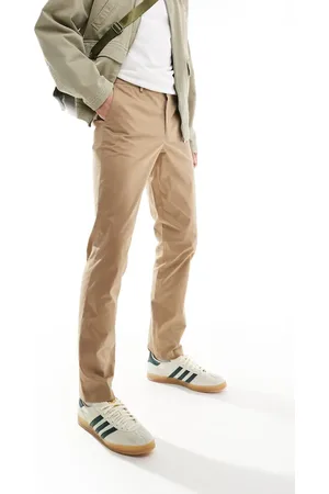 Paul Smith Tapered chino trousers with patch logo in tan