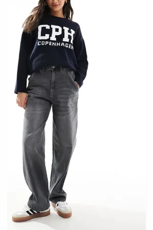 ONLY Gia mid rise loose baggy fit jeans in