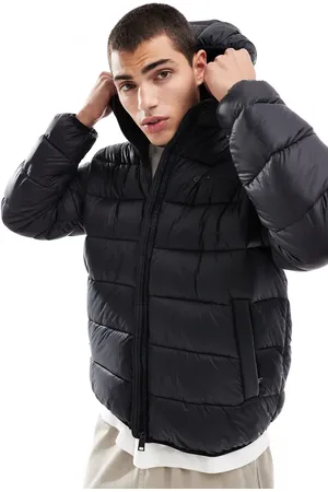 Champion Legacy hooded puffer jacket in