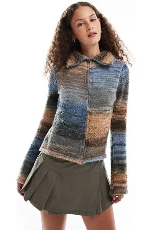 Emory Park Zip through roll neck cardigan in