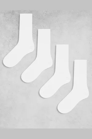 Lindex 4 pack roll edge socks in