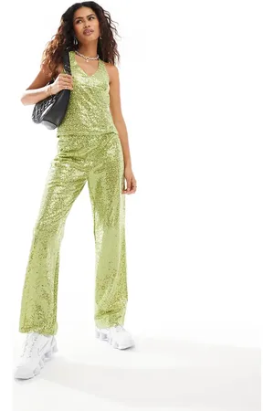 Résumé Resume relaxed smart trousers in glitter sparkle co-ord