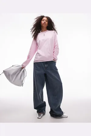 Résumé Resume oversized long sleeve t-shirt in baby with contrast stitch