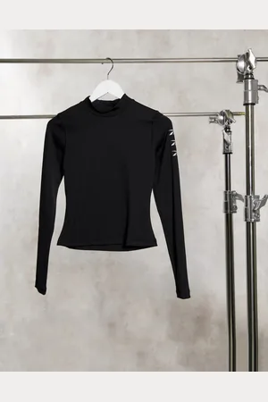 Reebok Training high neck long sleeve top in