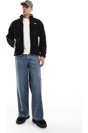 Hunter Milan sherpa jacket with contrast lining in