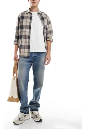 Ralph Lauren Heritage straight fit raw hem jeans in light wash
