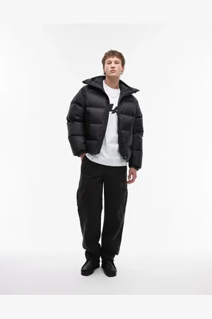 ARKET Sporty down jacket with hood in