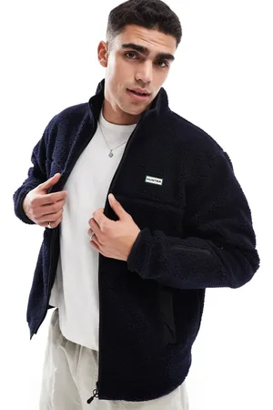 Hunter Milan sherpa jacket with contrast lining in