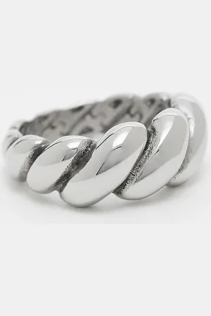 ASOS Waterproof stainless steel ring in tone
