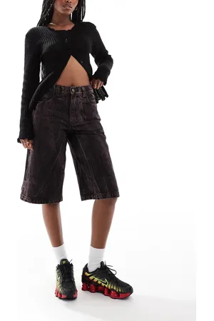Deus Ex Machina X ASOS exclusive acid wash denim jort in