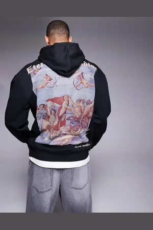 Liquor N Poker Oversized hoodie with eternal paradise back print in