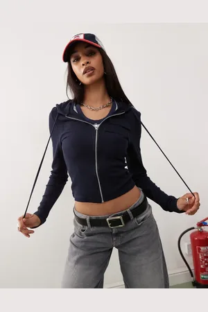 COLLUSION Fitted waffle hoodie in