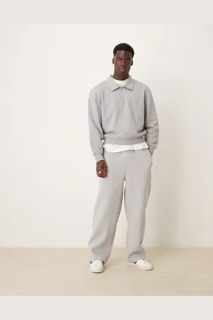 ASOS Wide leg scuba joggers in marl