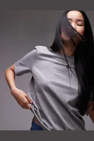 ARKET Heavyweight jersey t-shirt in melange