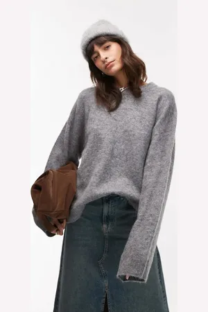 ARKET Super soft alpaca wool blend relaxed sweater in