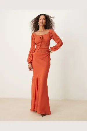 ASOS Chiffon maxi skirt co-ord in