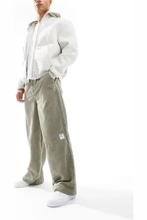 ASOS Super baggy cord trouser in with contrast stitch