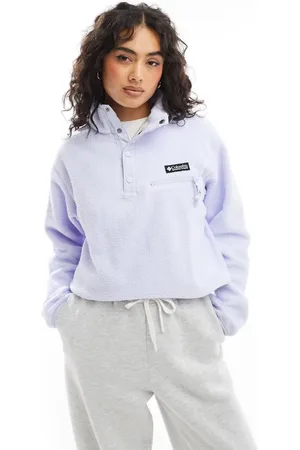 Columbia Helvetia cropped fleece in snowdrift Exclusive at ASOS