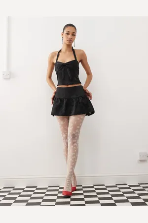 Motel Raffita jaquard mini skirt co-ord in