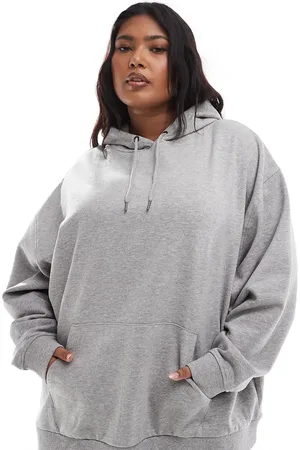 ASOS ASOS DESIGN Curve oversized hoodie in marl