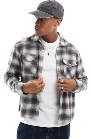 Hollister Boxy western shirt in check