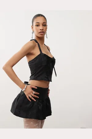 Motel Kampi jaquard bow detail cami co-ord in