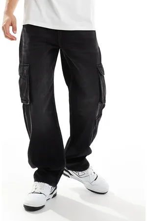 Cotton On Cotton On baggy jeans in faded denim with contrast stich