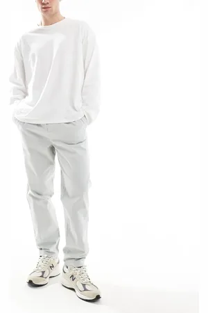 ASOS Tapered pull on trouser with back pocket patch in