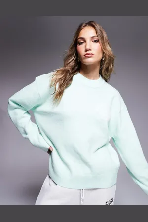 The Couture Club Fluffy emblem knit in mint
