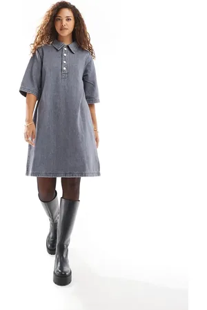 ONLY Short sleeve denim dress in