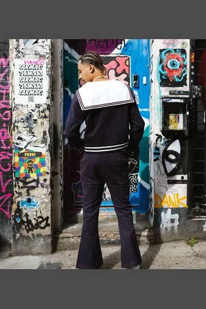 Labelrail X OliBrom kickflare trousers in co-ord