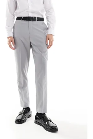 ASOS Smart tapered fit trousers in light