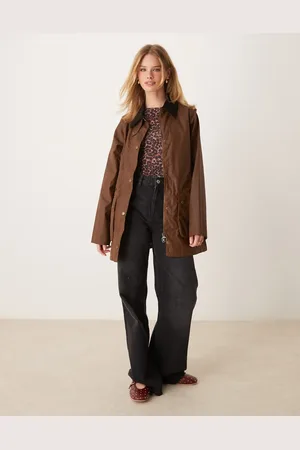 Barbour Tain Wax Jacket in bark/muted
