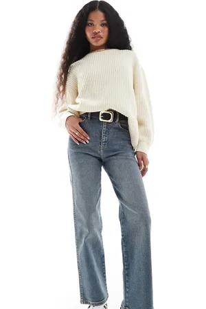Dr Denim Moxy straight leg jeans in cape mid dirt used