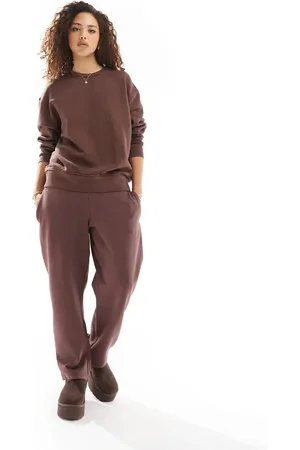 Pull&Bear Wide leg jogger co-ord in brown