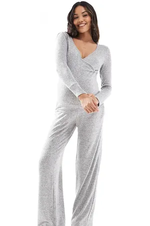 Mama;licious Mamalicious Maternity supersoft cuffed jogger co-ord in light melange