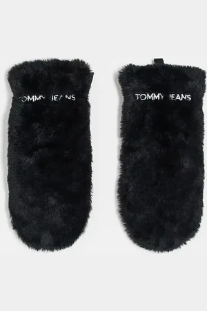 Tommy Hilfiger Fur mittens in