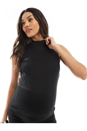 Mama;licious Mamalicious Maternity mix & match soft jersey high neck top co-ord in