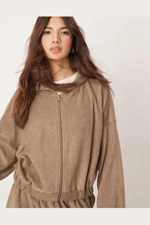 ASOS Lounge mix & match fleece hoodie in