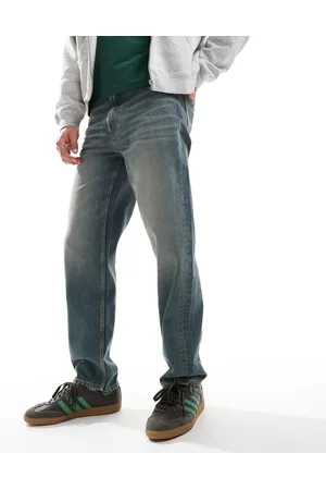 ASOS Straight fit jeans with tint in mid wash