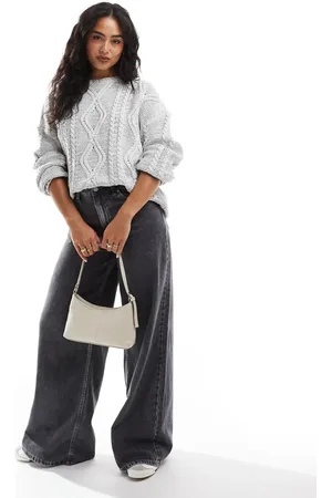 Cotton On Cotton On oversized cable sweater in marle