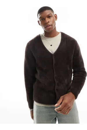 JACK & JONES Oversized fluffy cardigan in