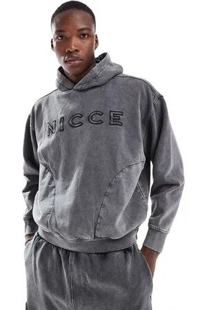 Nicce London Co-ord logo washed hoodie in