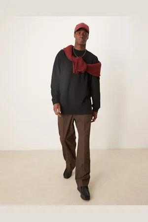 ASOS Oversized longline heavyweight long sleeve t-shirt 240gsm in